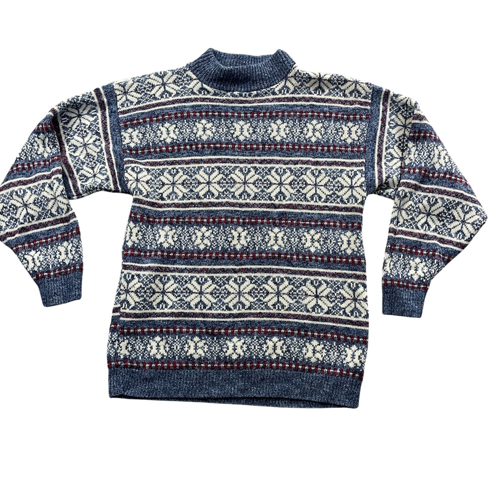 American Pride‎ Fair Sweater USA Made Vintage Large Crew Neck 100% Acrylic